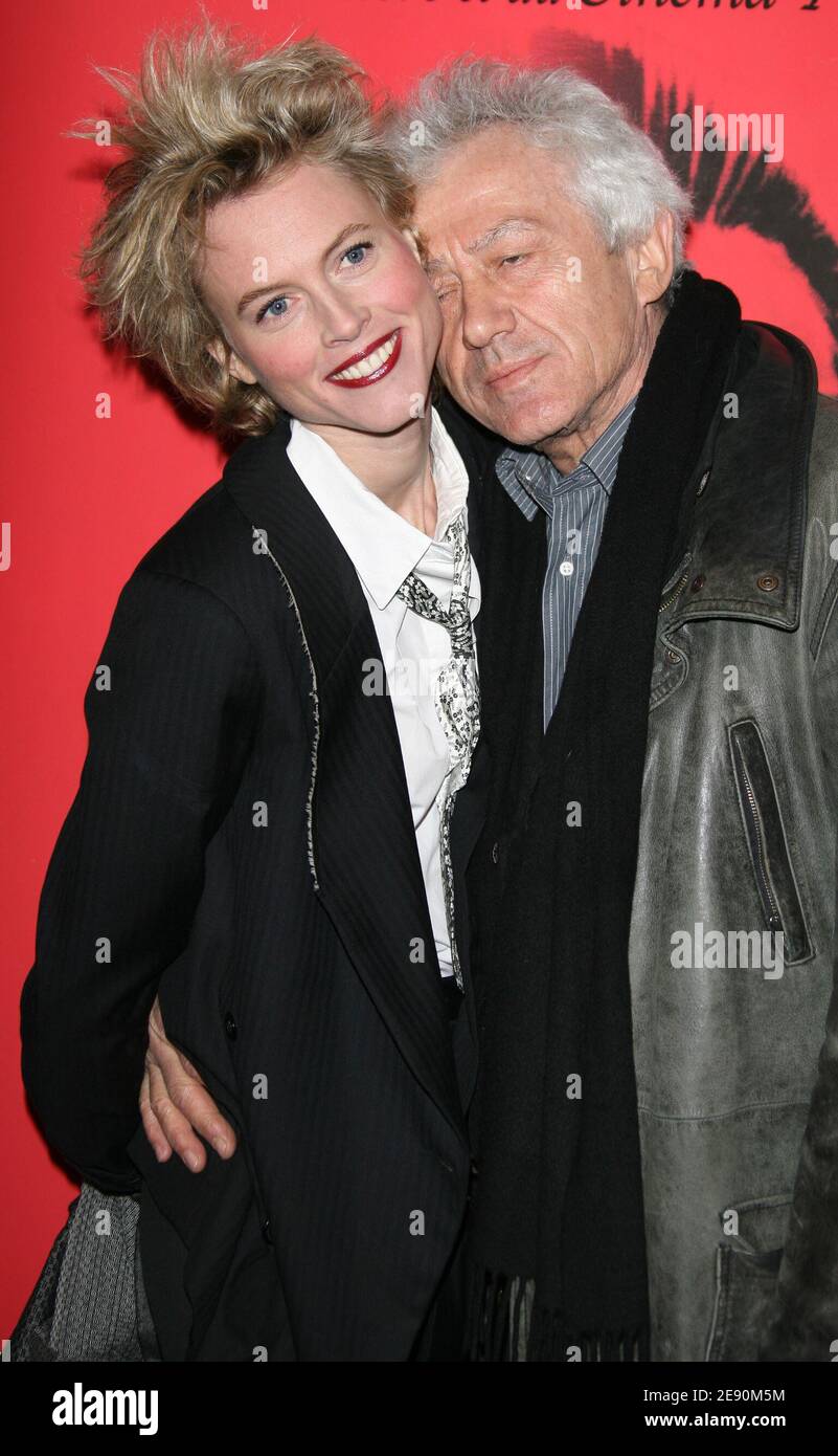 Director Jean-Luc Moreau and his wife pose during the 2nd Raimu awards  ceremony, held at