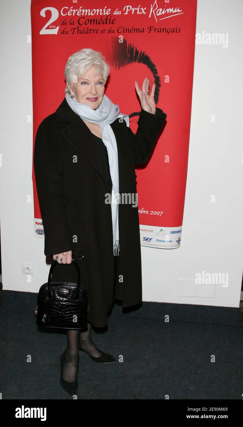 Actress Line Renaud poses during the 2nd Raimu awards ceremony, held at ...