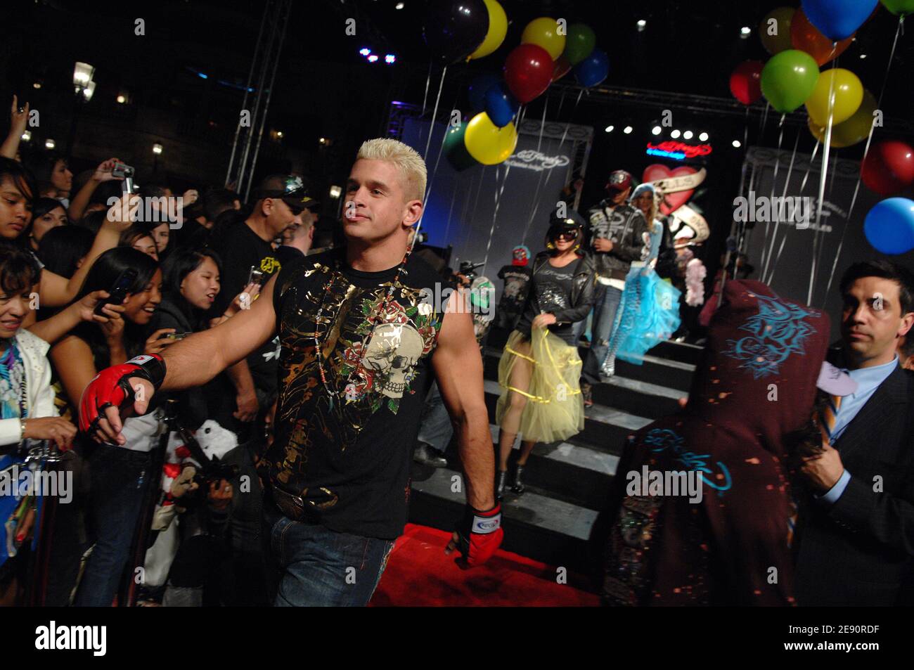 The Ed Hardy by Christian Audigier Spring 2008 fashion Show at The Grove.  Los Angeles, October 18, 2007. (Pictured: ). Photo by Lionel  Hahn/ABACAPRESS.COM Stock Photo - Alamy