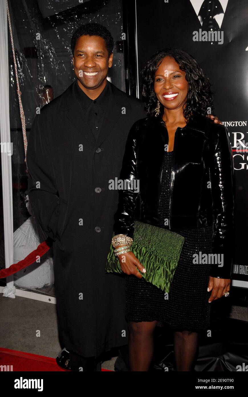 Denzel Washington and wife Pauletta Washington attend the industry ...