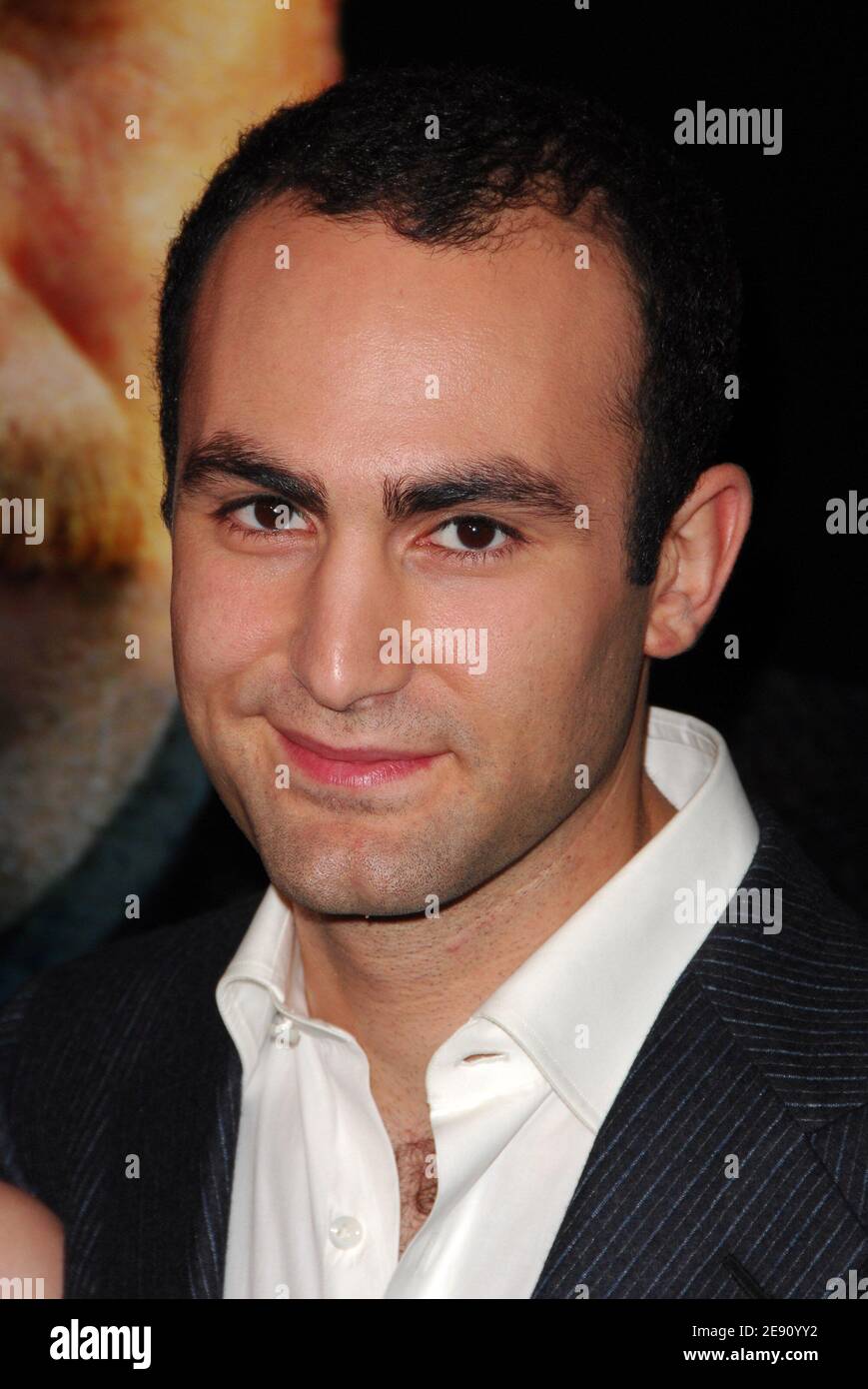 Actor Khalid Abdalla arrives at Paramount Vantage Presents The Premiere Of 'There Will Be Blood' at the Ziegfeld Theater in New York City, USA on December 10, 2007. Photo by Gregorio Binuya/ABACAUSA.COM (Pictured : Khalid Abdalla) Stock Photo