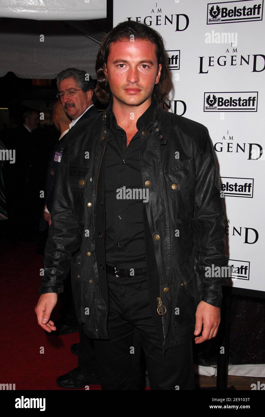 Creative director of Belstaff, Manuele Malenotti attends Warner Brothers'  premiere of 'I Am Legend' at The WaMu Theater at Madison Square Garden in  New York City, USA on December 11, 2007. Photo