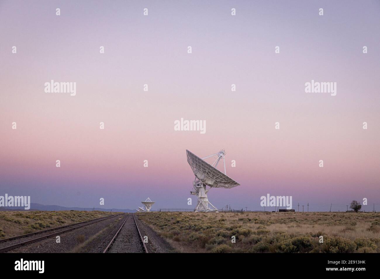 Very Large Array satellite dishes in New Mexico Stock Photo Alamy