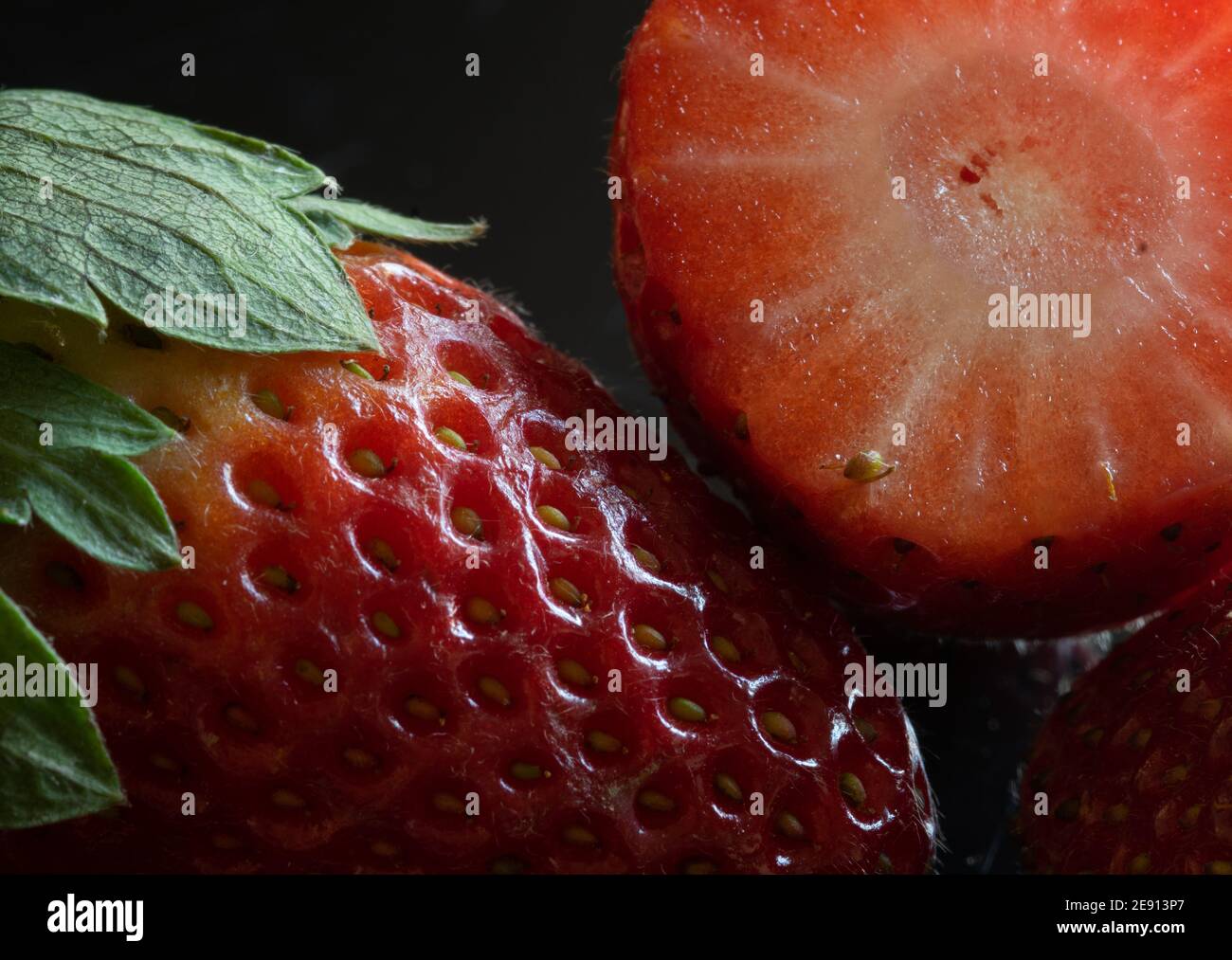 Fresh strawberries close-up Stock Photo