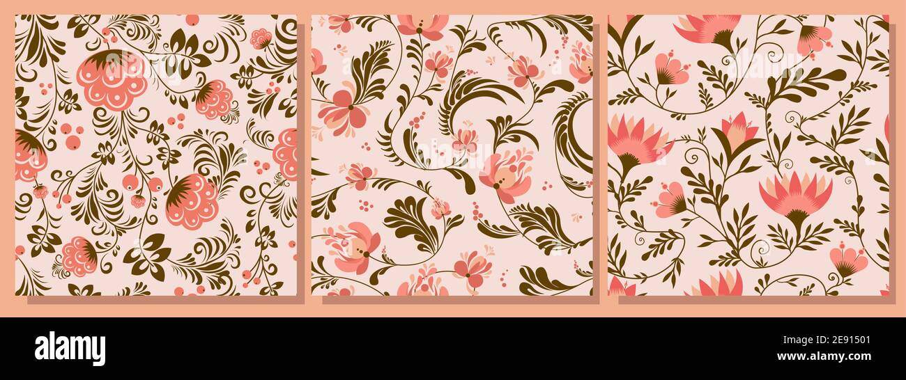 Spring Textiles Patterns Spring trend pattern. Seamless pattern for printing onto fabric and ...