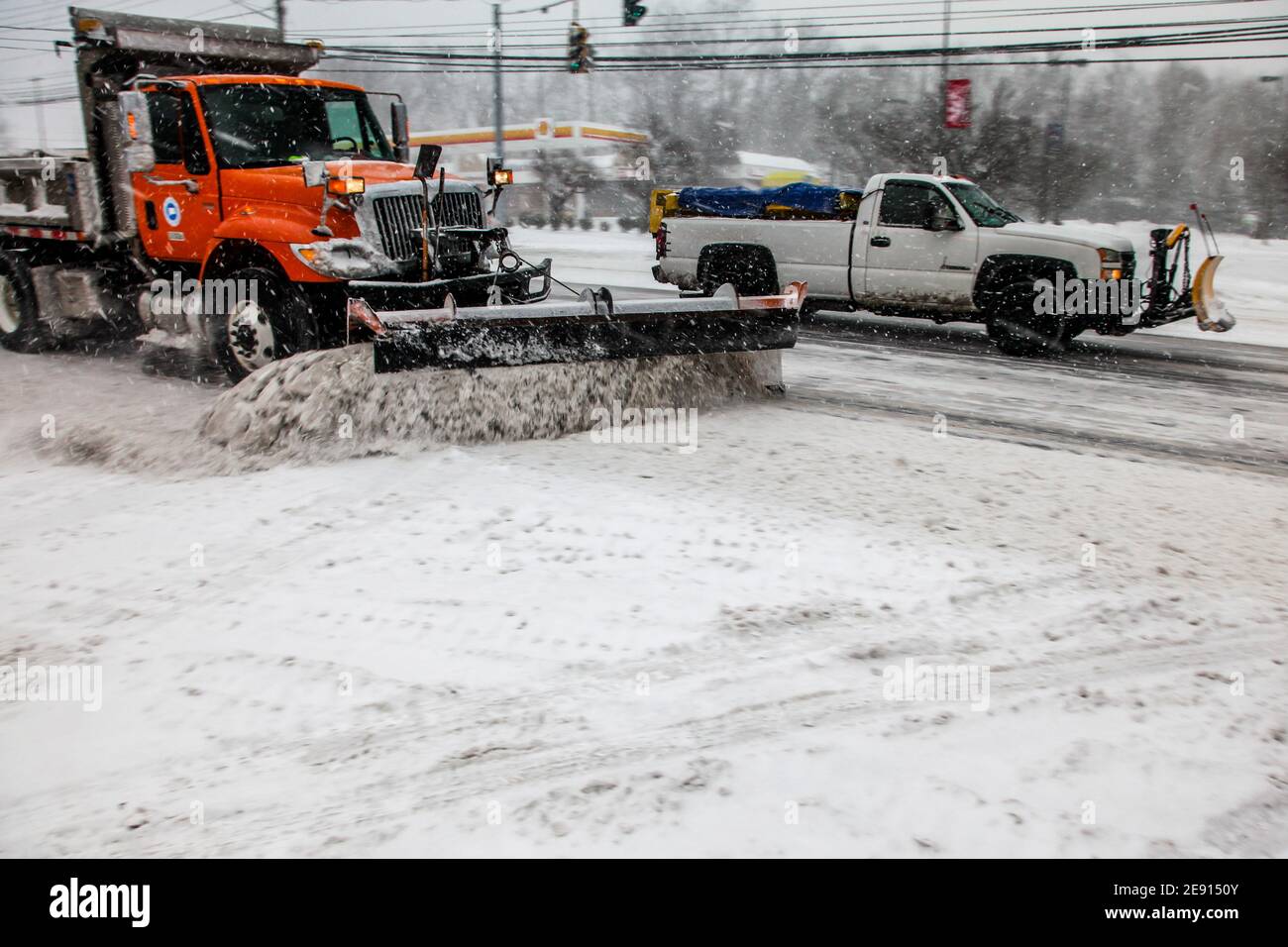 Snow plow truck hires stock photography and images Alamy