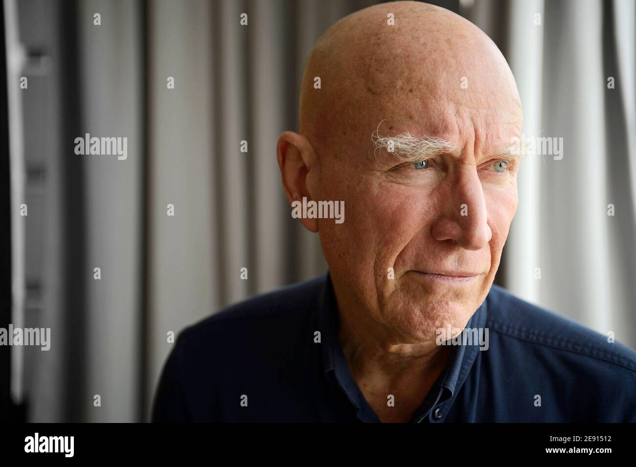 Sebastiao Salgado portrait of famous photographer, documentary photojournalist, recieves tribute Personality Award from France-Brazil Chamber Commerce Stock Photo