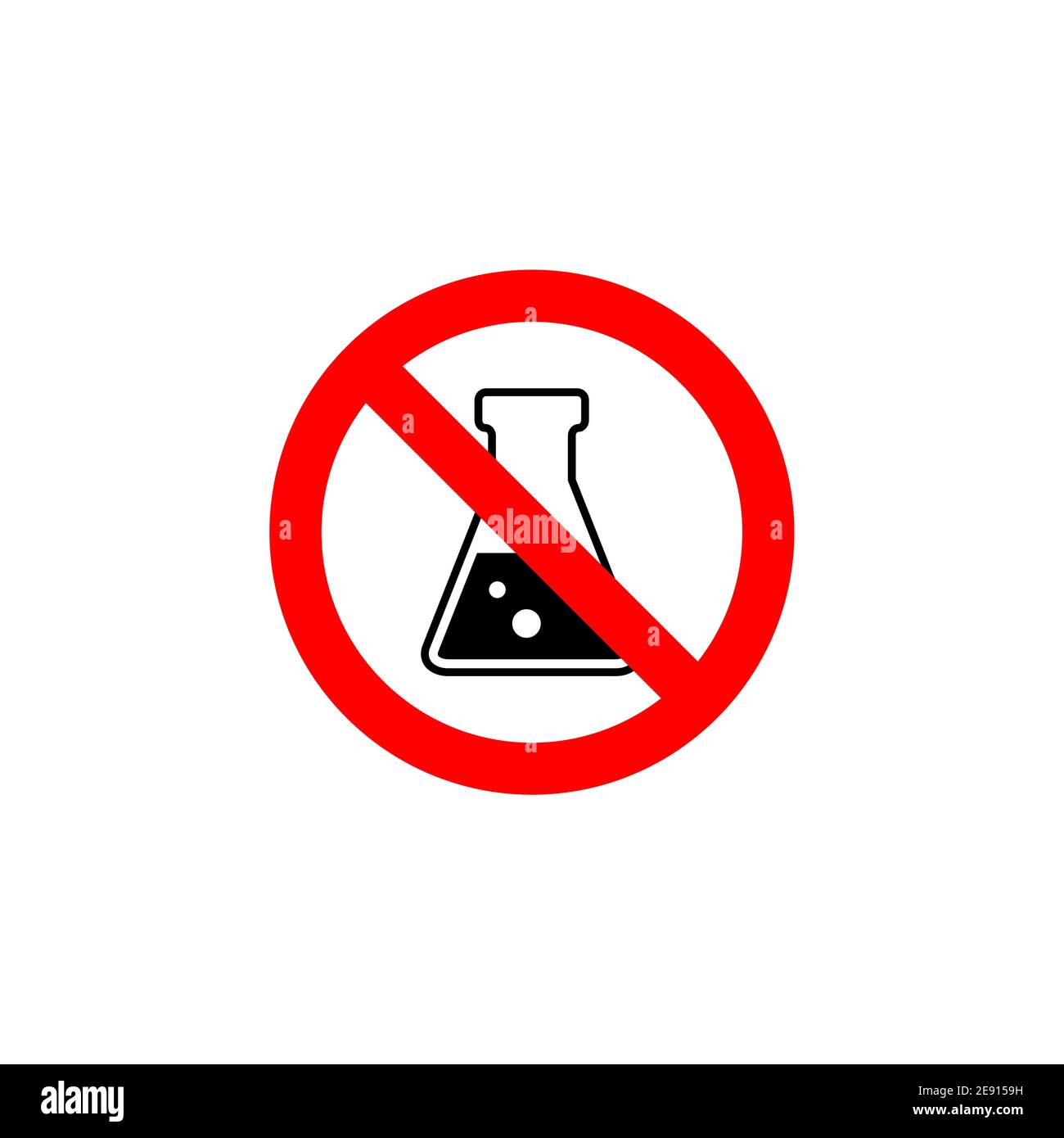 No added preservatives icon. Chemical artificial free food. No additives vector symbol logo Stock Vector