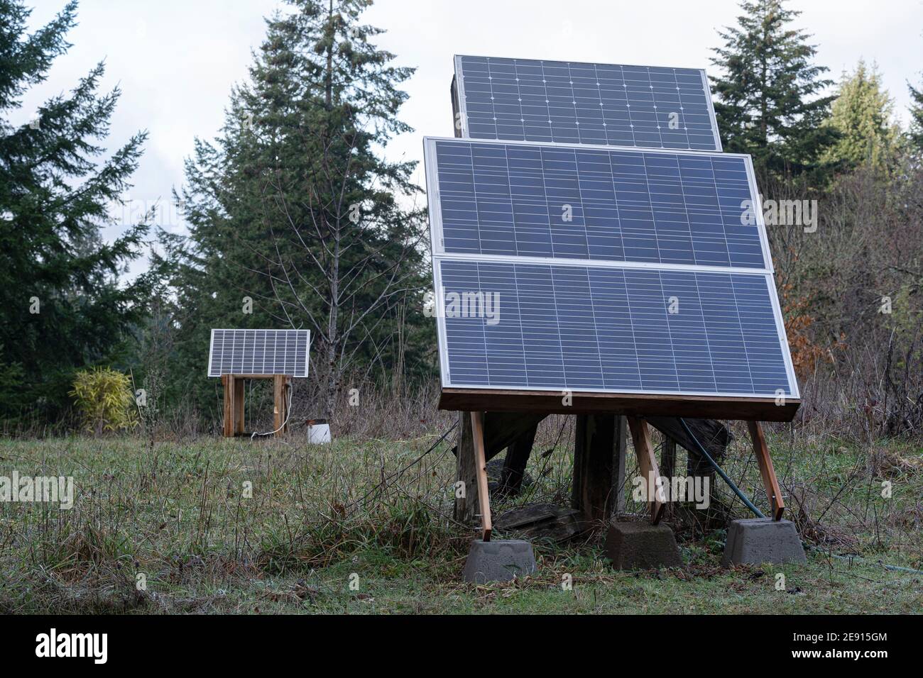 diy wood solar panel stand
