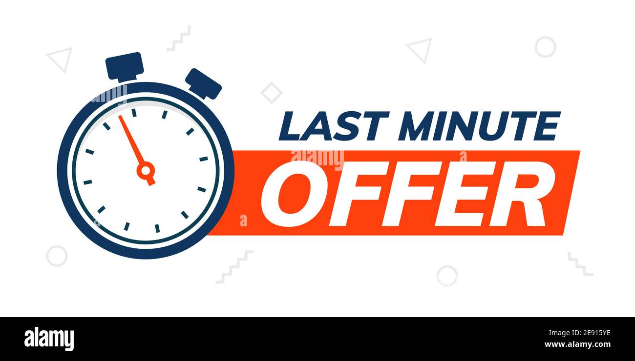 https://c8.alamy.com/comp/2E915YE/last-minute-deal-promo-banner-special-last-minute-offer-buy-logo-icon-countdown-2E915YE.jpg