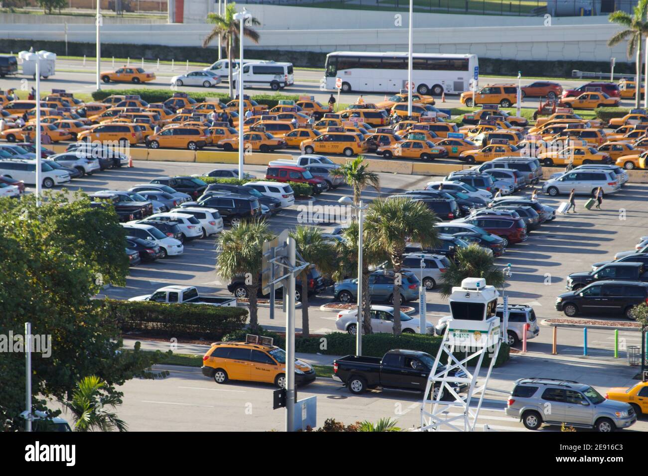 Port of Miami Parking lot, Miami, Florida, USA Stock Photo Alamy