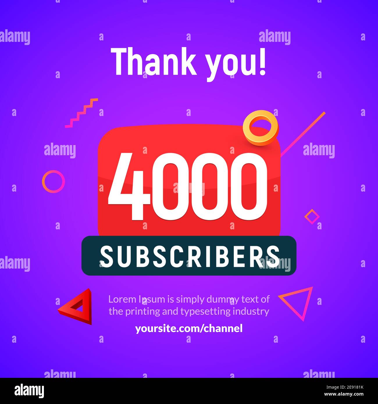 4000 subscribers hi-res stock photography and images - Alamy