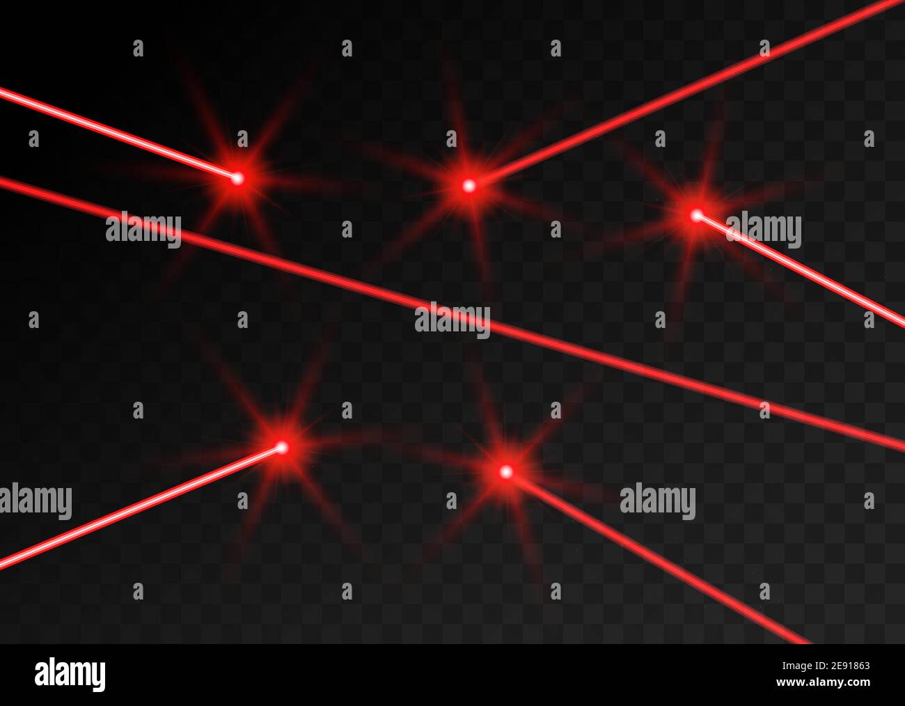 Laser beam red light. Vector laser beam line ray glow effect energy