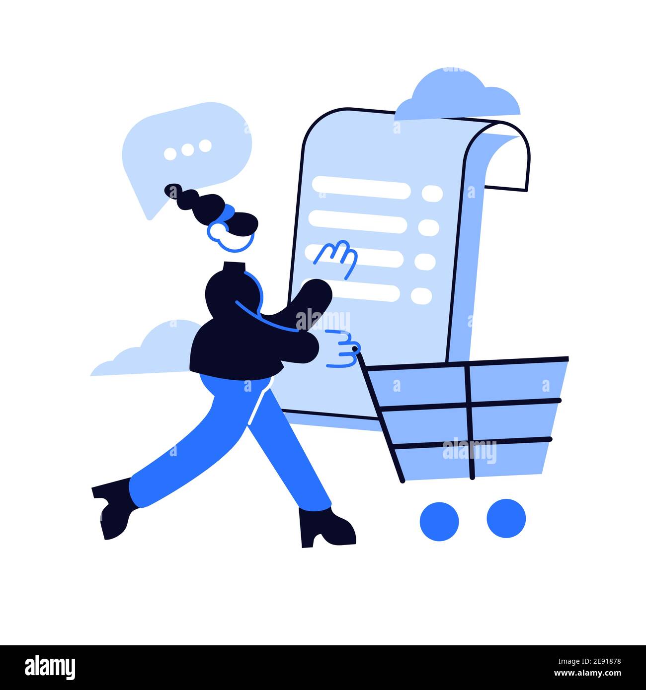 Buy abstract concept vector illustration. Website menu bar Stock Vector