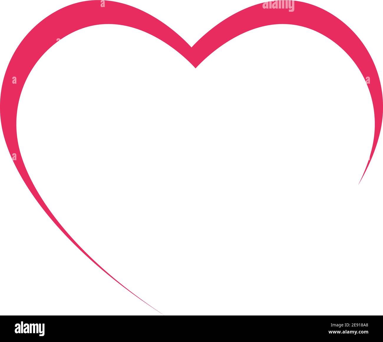 Heart Icon Vector. Perfect Love symbol. Valentine's Day sign Stock ...