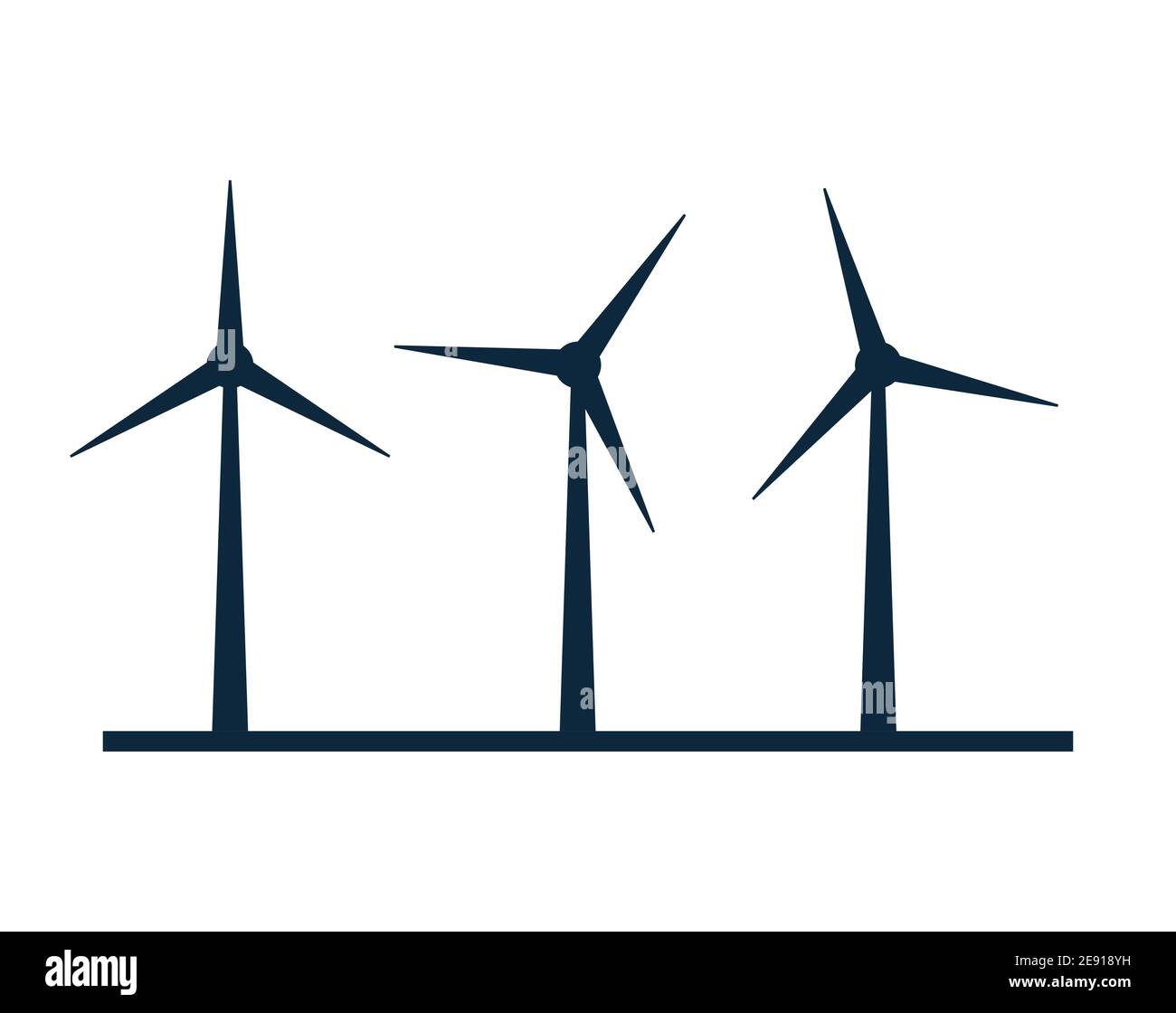 Wind vector turbine icon. Wind power energy turbine silhouette illustration  tower windmill Stock Vector Image & Art - Alamy