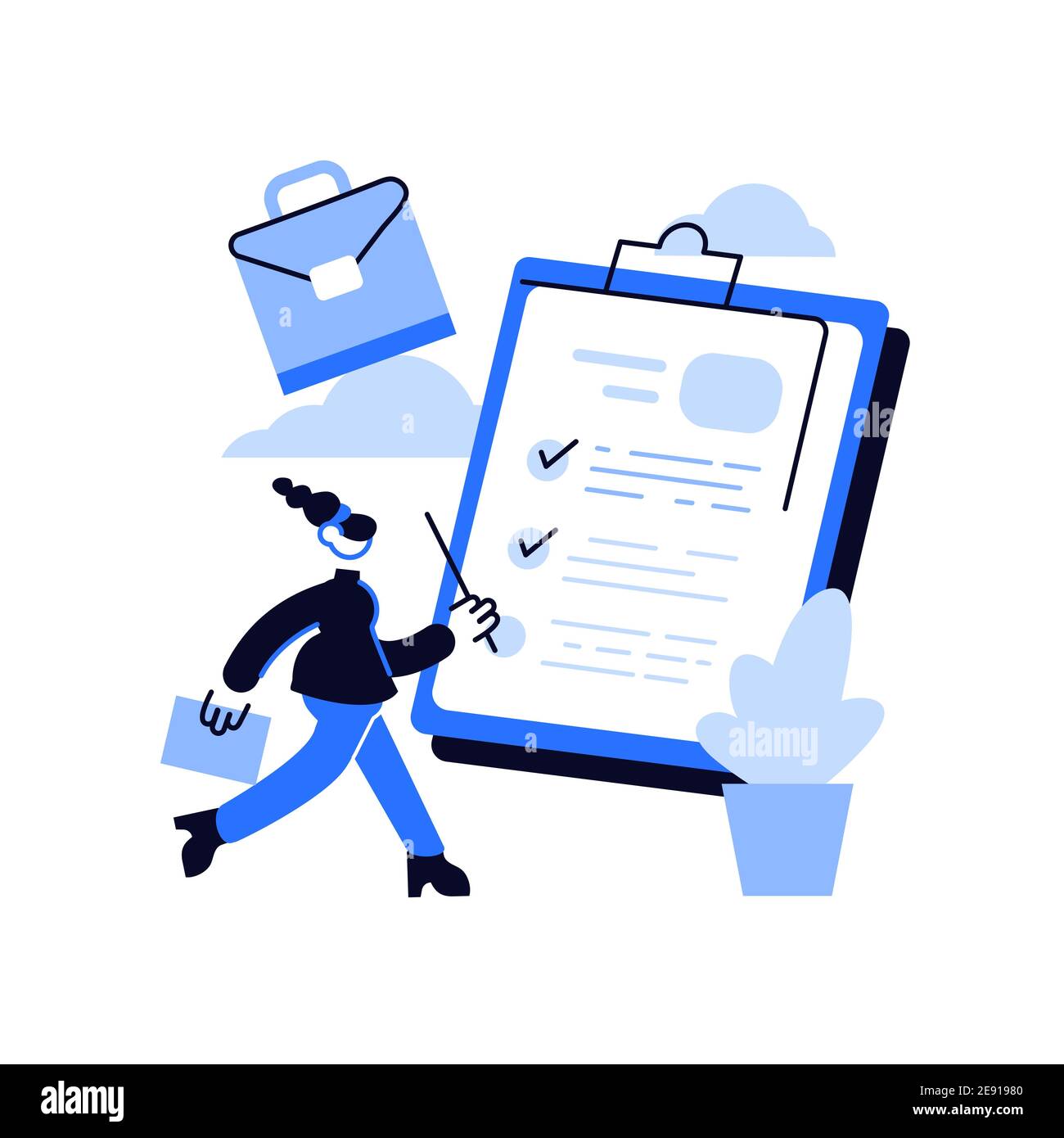 Careers abstract concept vector illustration. Start career, company Stock Vector