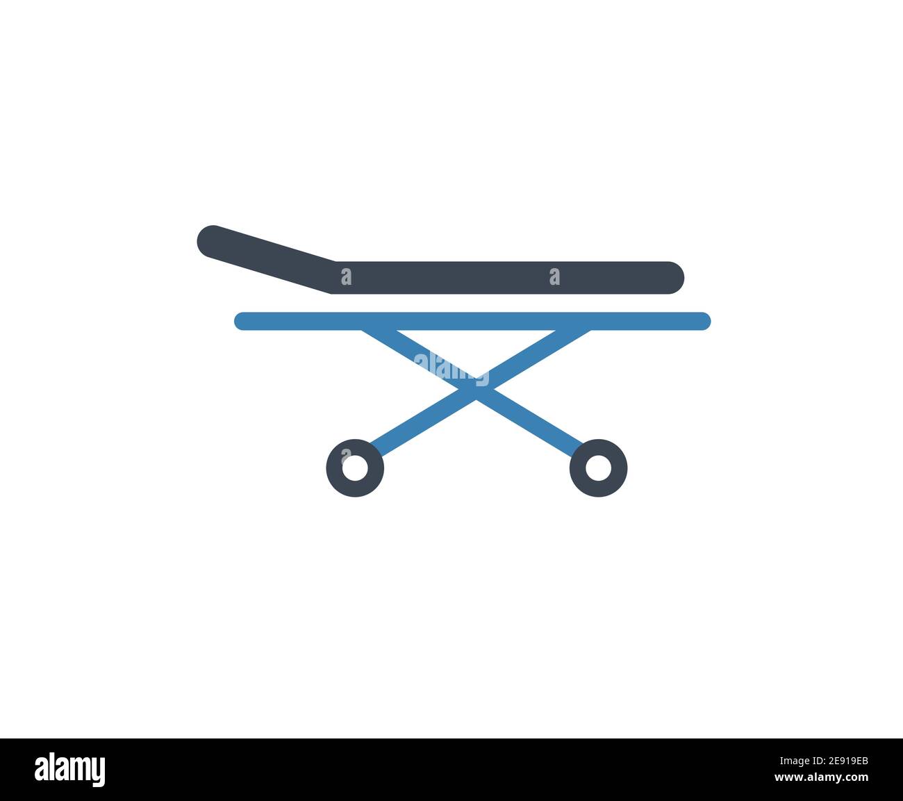 Stretcher bed icon. Vector patient hospital medical stretcher Stock Vector Image & Art Alamy