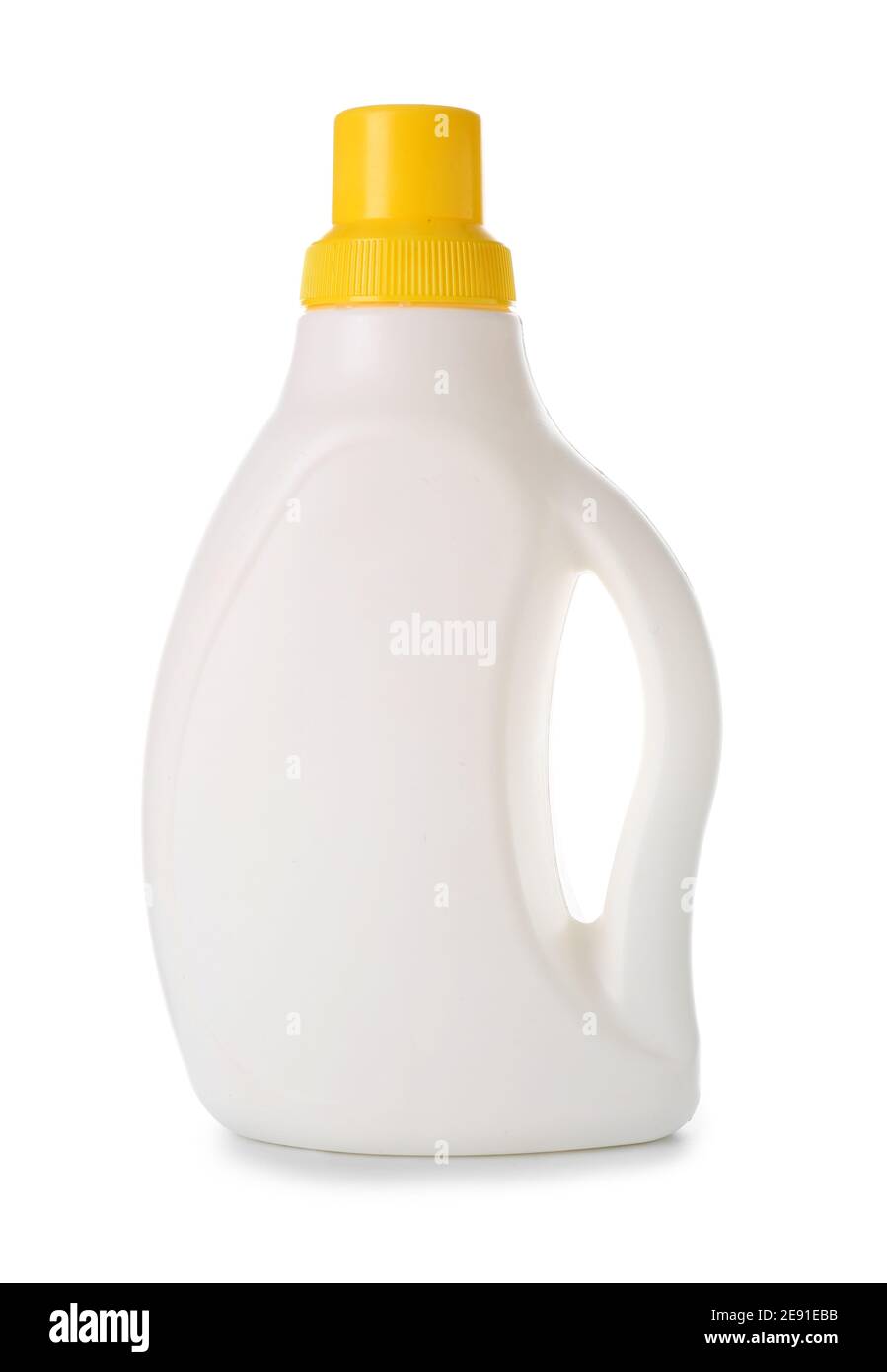 Bottle with detergent on white background Stock Photo - Alamy