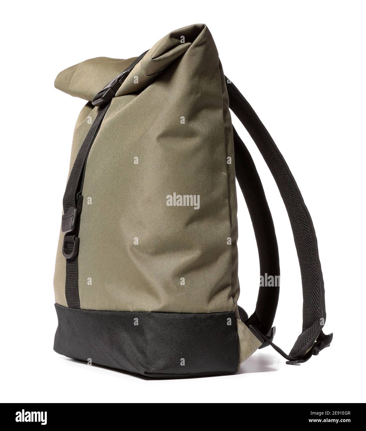 Modern tourist's backpack on white background Stock Photo - Alamy
