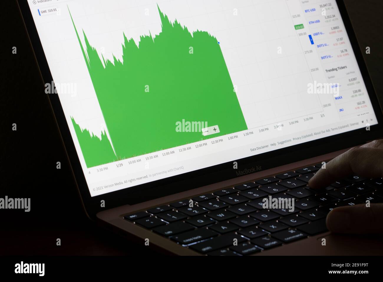 Real time stock chart hi-res stock photography and images - Alamy