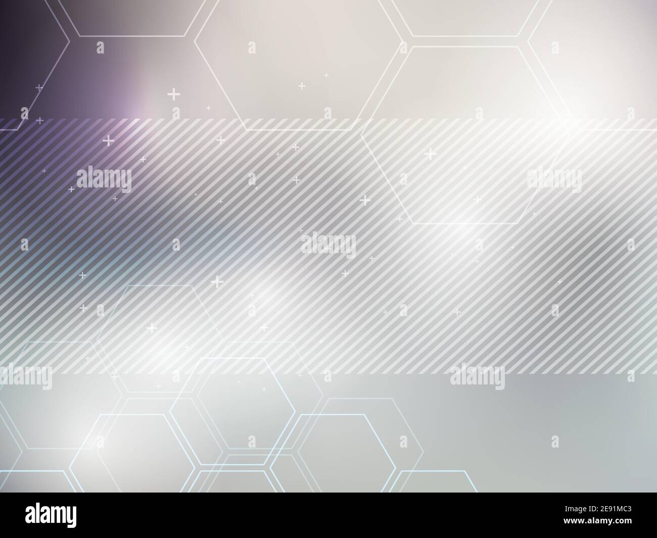 Gray abstract background technology with hexagonal shapes. Bright background and vibrant color. Stock Vector