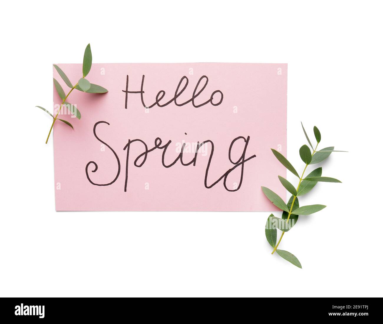 Hello spring holiday card Cut Out Stock Images Pictures Alamy Hello spring holiday card Cut Out Stock Images Pictures Alamy