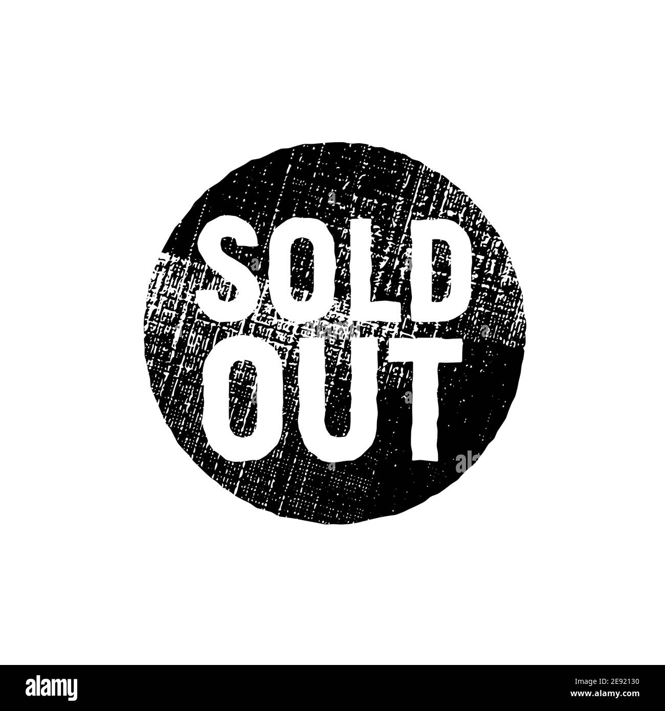 Sold stamp vector icon background. Sold out seal sign grunge badge Stock Vector