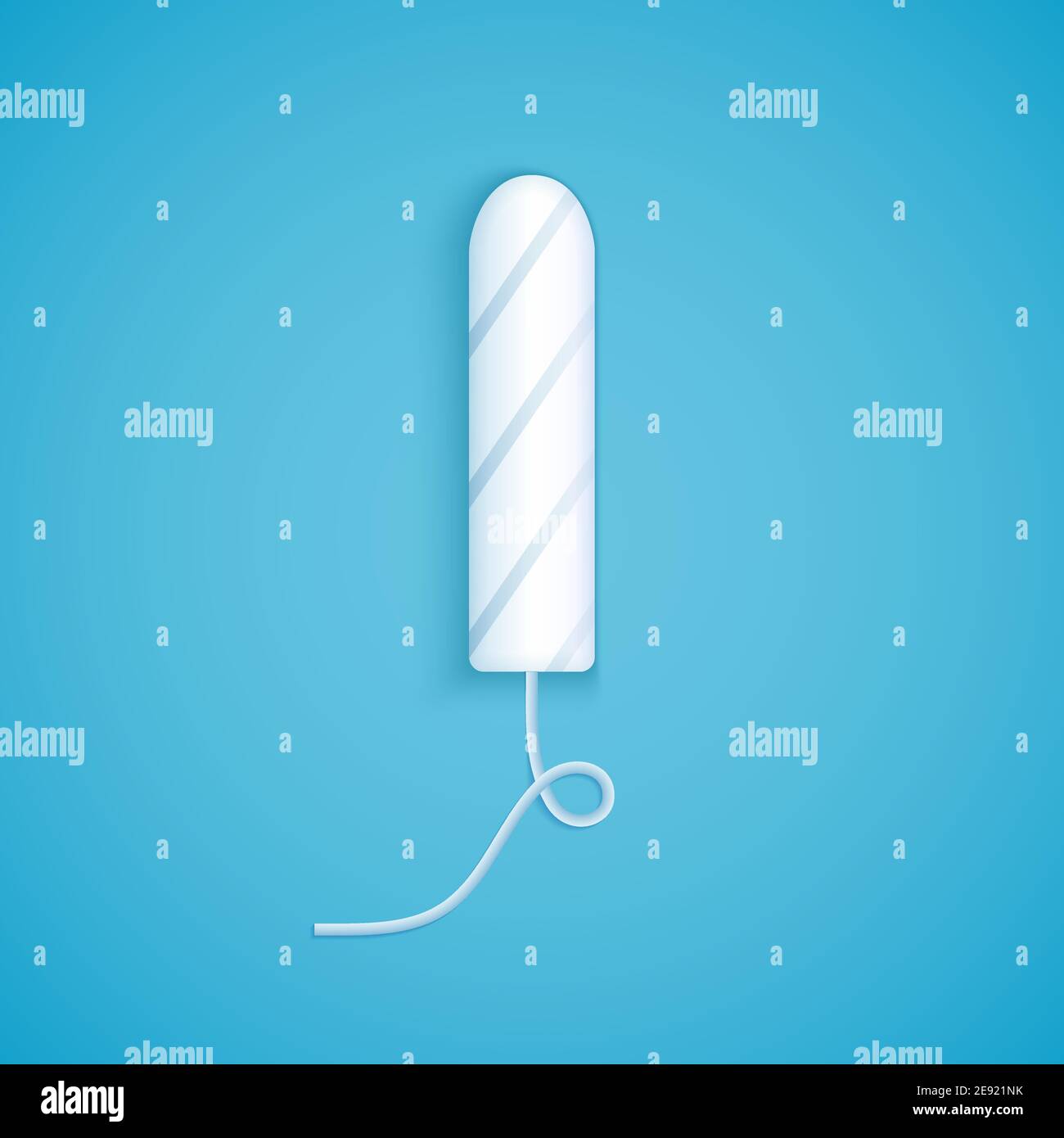 Feminine tampon pad realistic icon. Female hygiene lady tampon