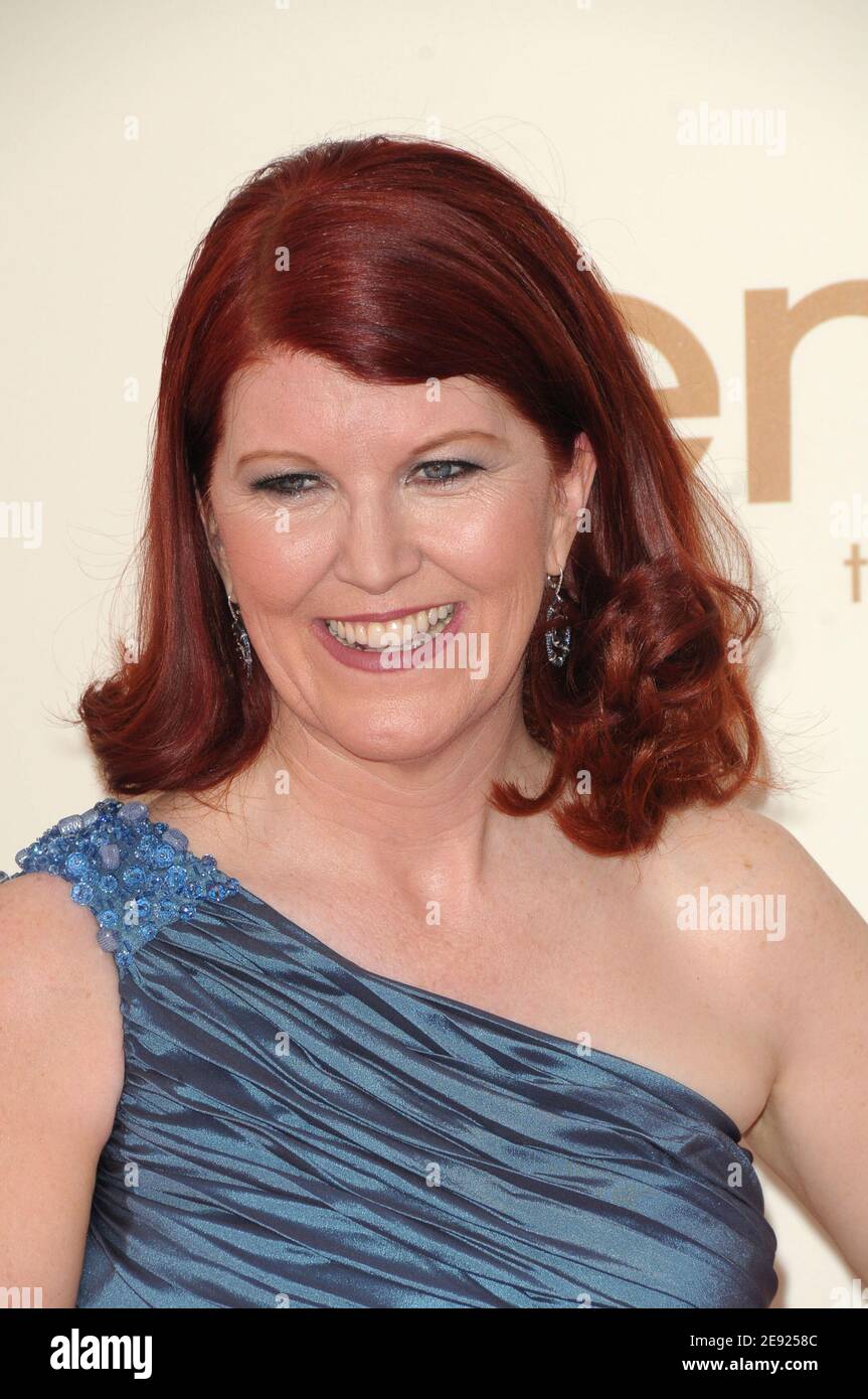 Kate Flannery at the 2011 Primetime Emmy Awards at the Nokia Theatre L