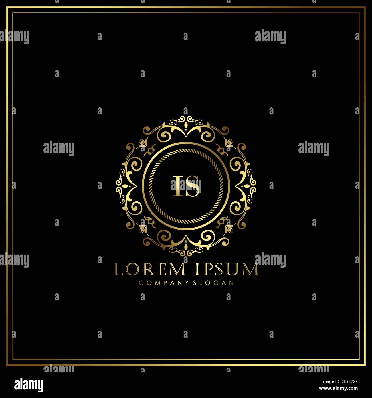 IS Initial Letter Luxury Logo template in vector for Restaurant ...
