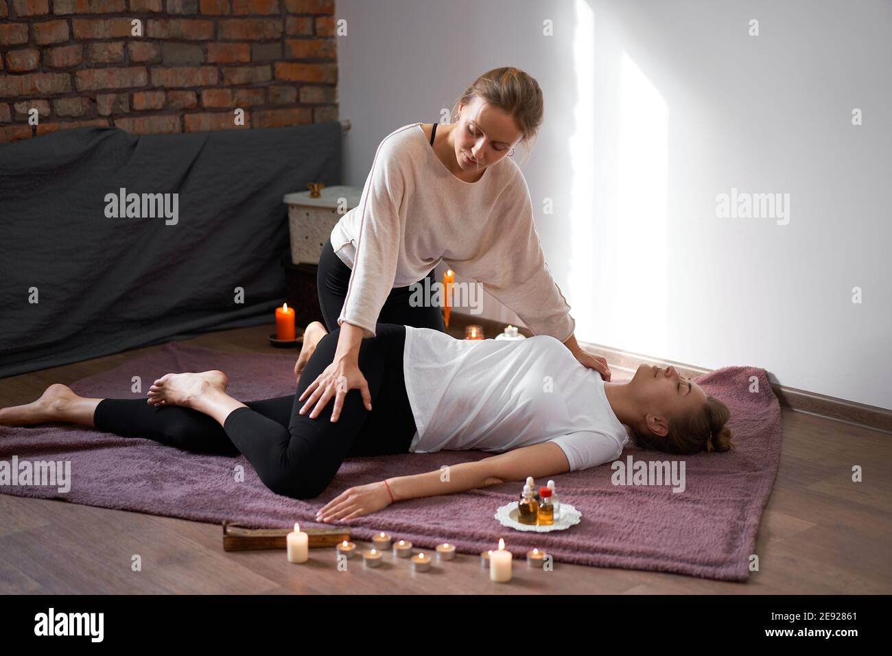 Relax And Enjoy In Spa Salon Getting Thai Massage By Professional