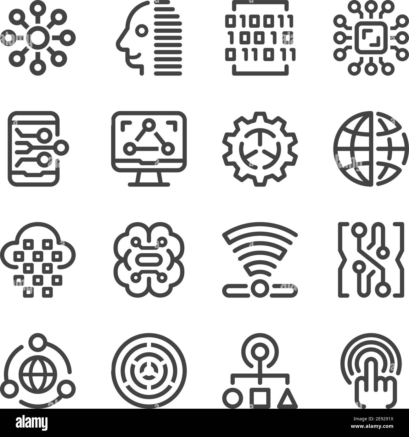 digital and technology icon set,vector and illustration Stock Vector