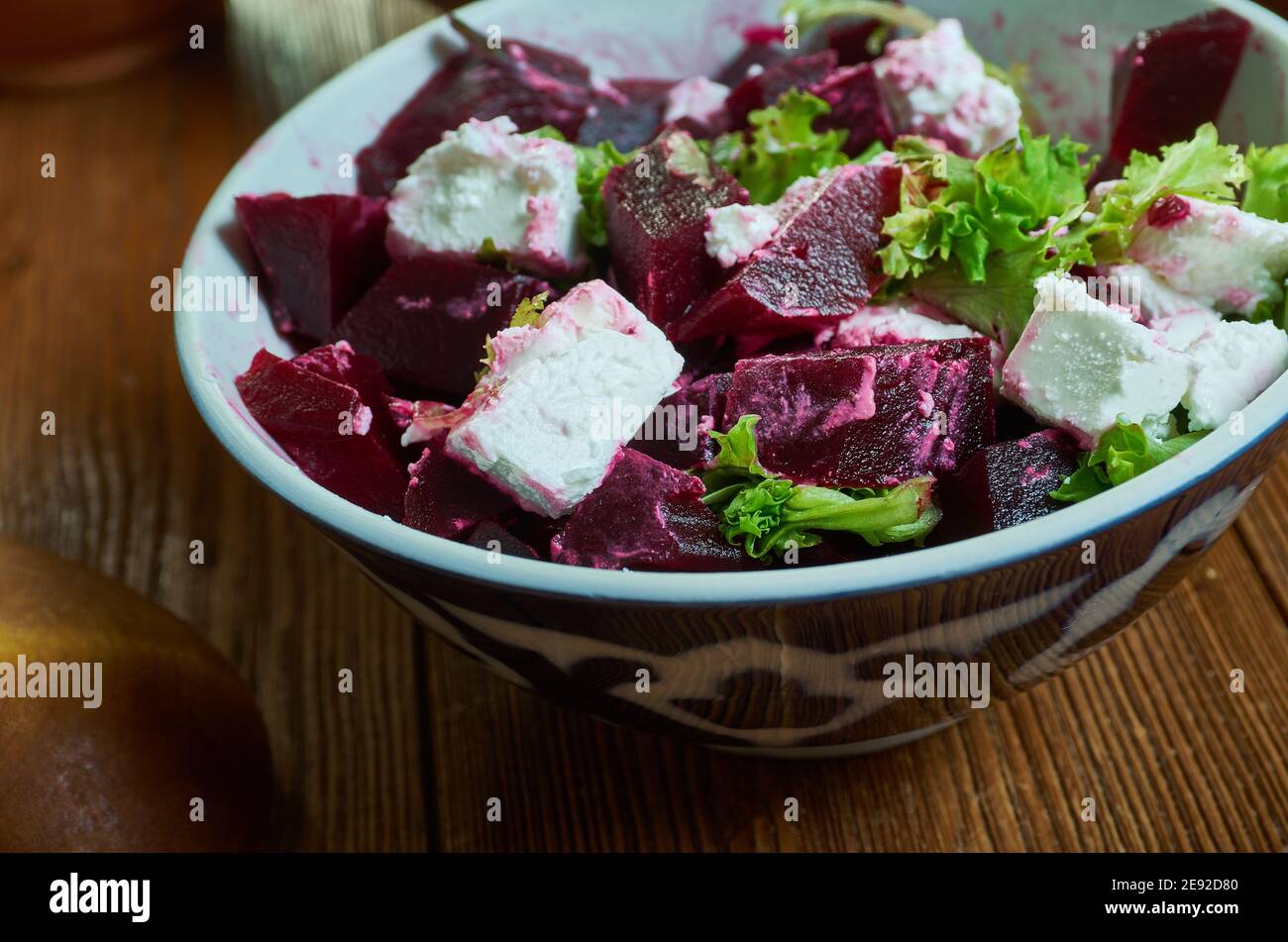 Beetroot and Feta Cheese Salad, Greekstyle beet salad Stock Photo Alamy