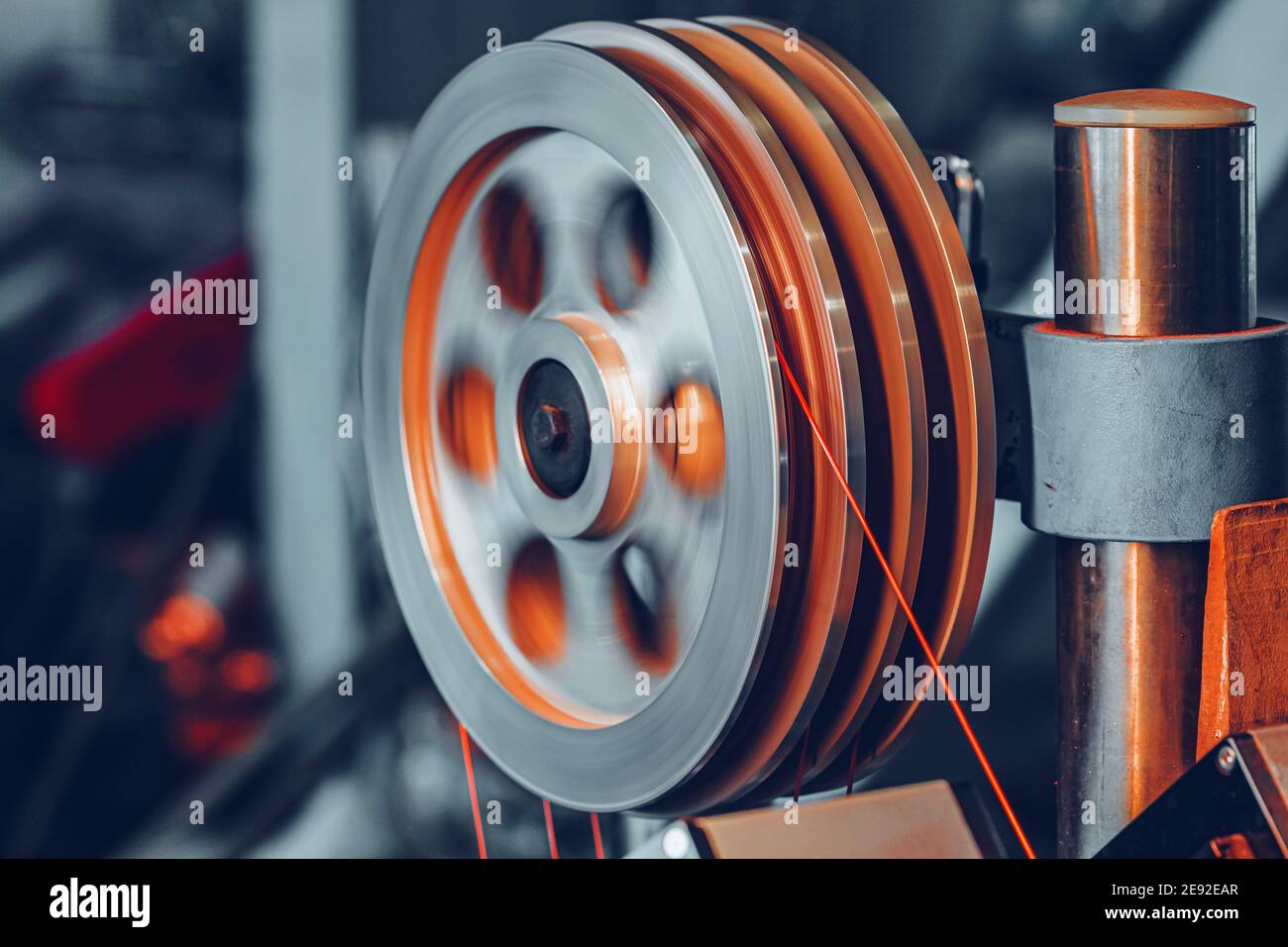 Production of cable wire at cable factory Stock Photo - Alamy