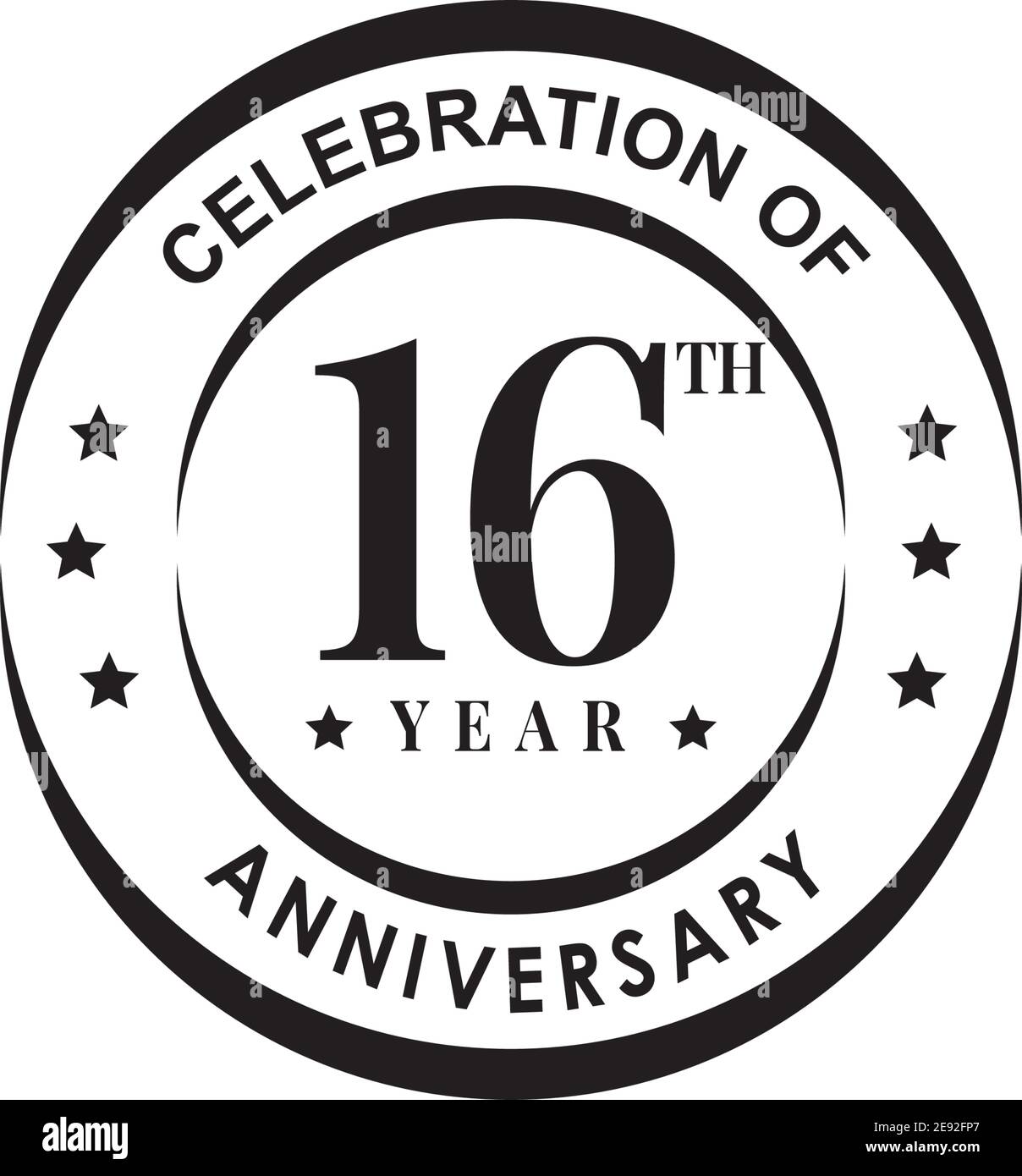 16 years birthday logo hires stock photography and images Alamy