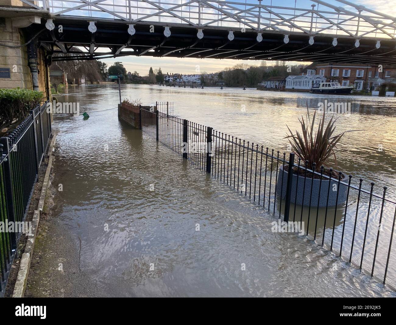 Marlow Flooding Stock Photo Alamy
