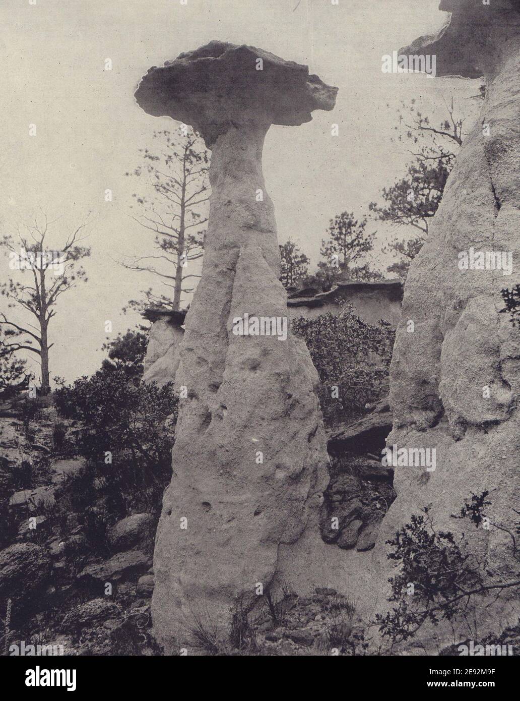 Stoddard Rocks Mushroom-shaped Hoodoo Lone Rocks, Monument Park, Colorado. STODDARD ...