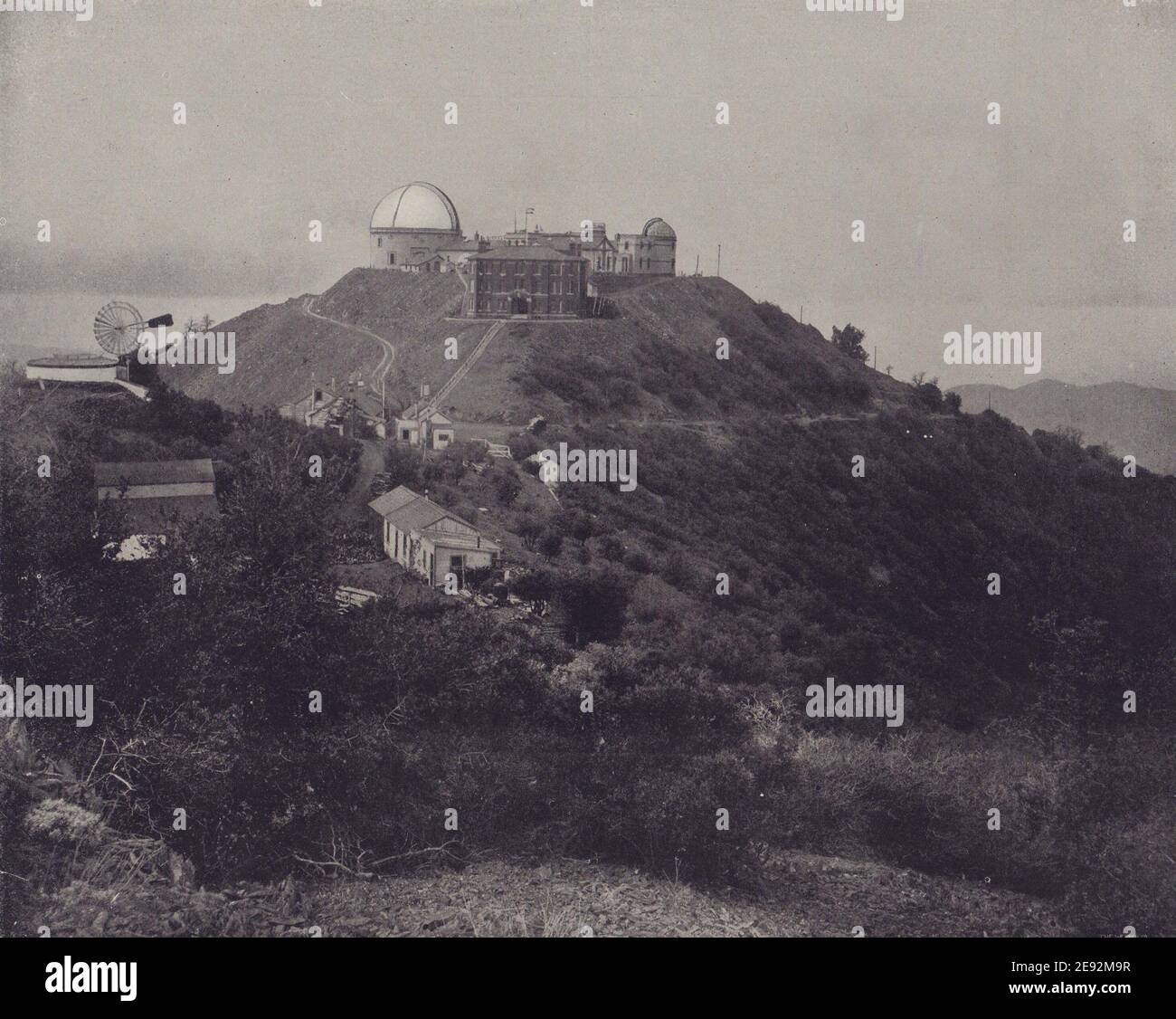 The Lick Observatory, Mount Hamilton, San Jose, California. STODDARD 1895 Stock Photo