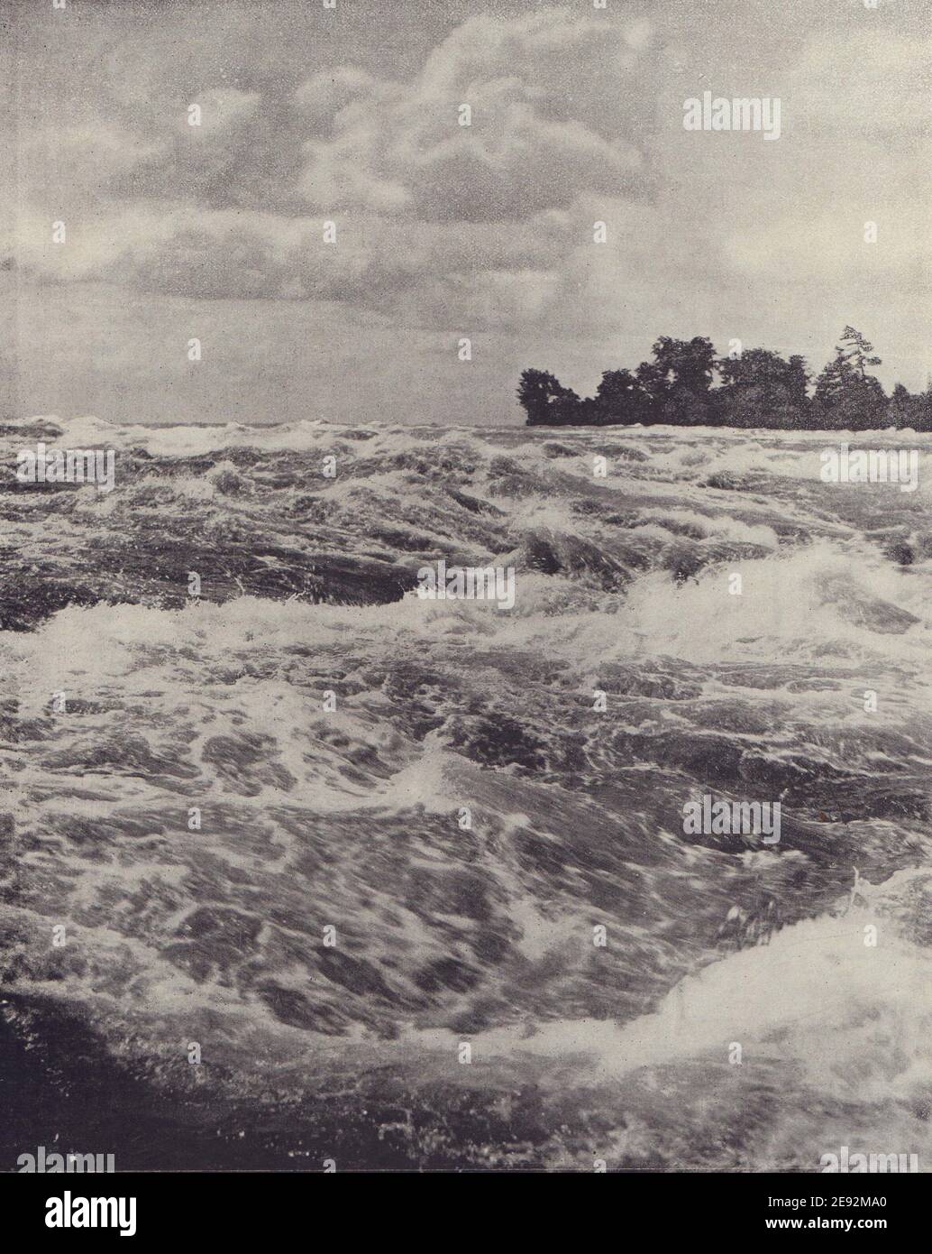 The rapids, Niagara Falls. North America. STODDARD 1895 old antique print Stock Photo