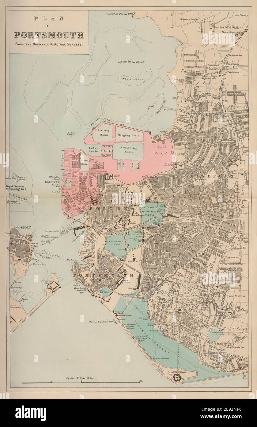 Map of southsea hi-res stock photography and images - Alamy