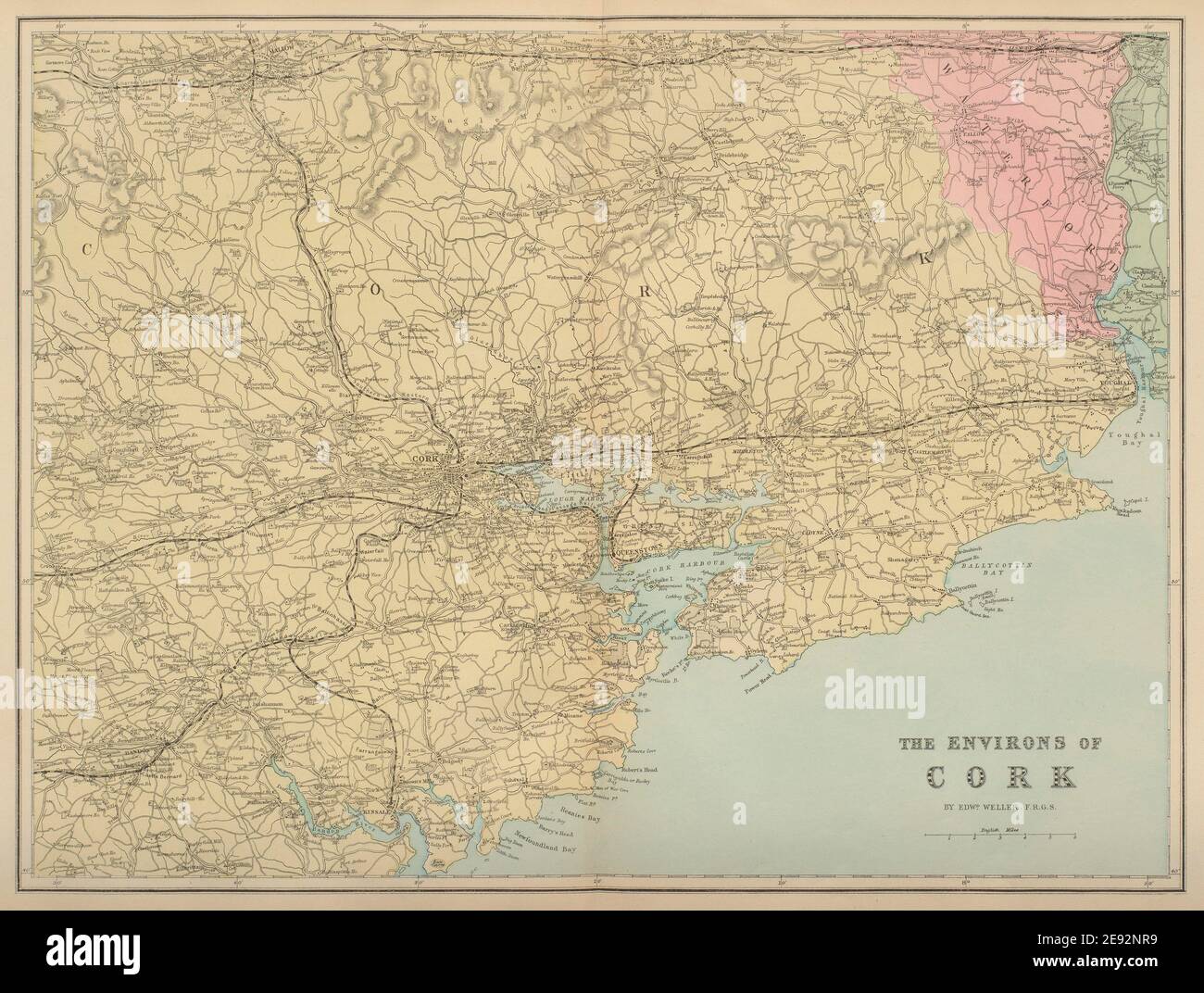 Map Of Mallow County Cork Mallow Cork High Resolution Stock Photography And Images - Alamy