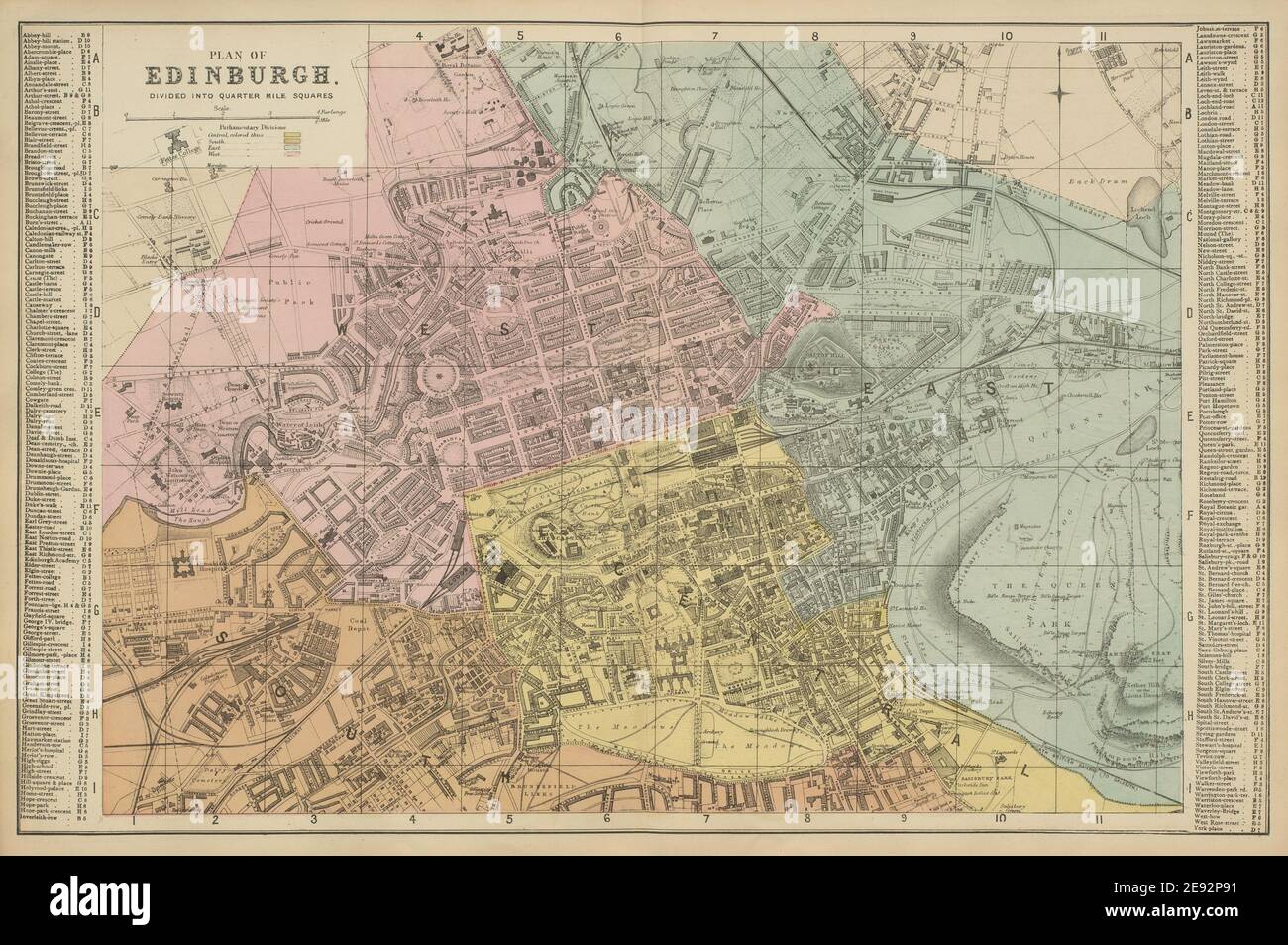 New town edinburgh map hires stock photography and images Alamy