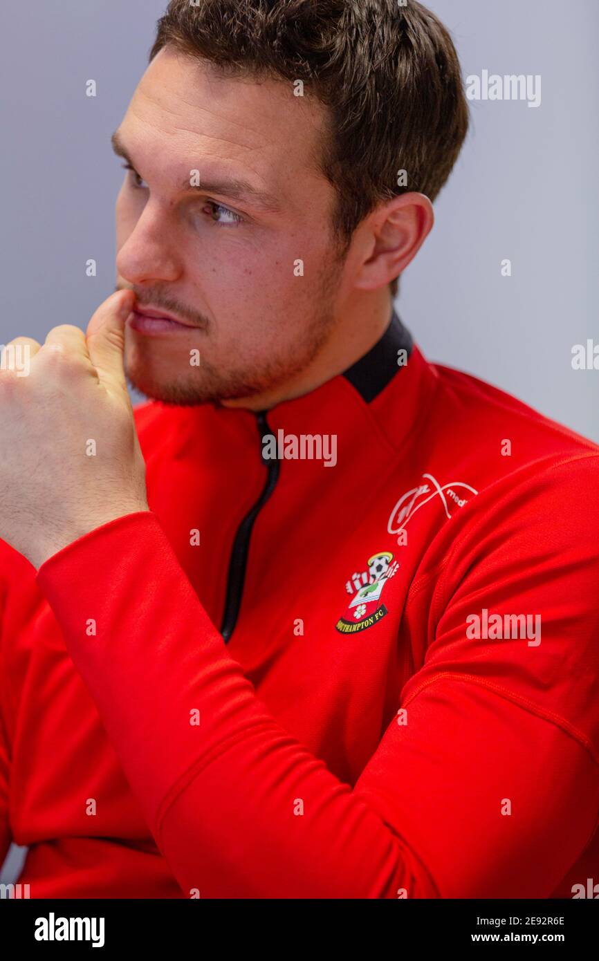 Southampton FC and England goalkeeper Alex McCarthy pictured at the club's Staplewood Training Ground.  Picture date: Thursday December 13, 2018. Phot Stock Photo