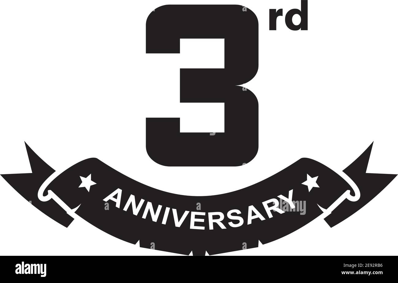 4th year anniversary emblem logo design vector template Stock Vector