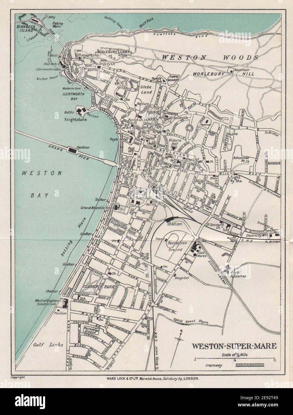 Weston super mare map hires stock photography and images Alamy