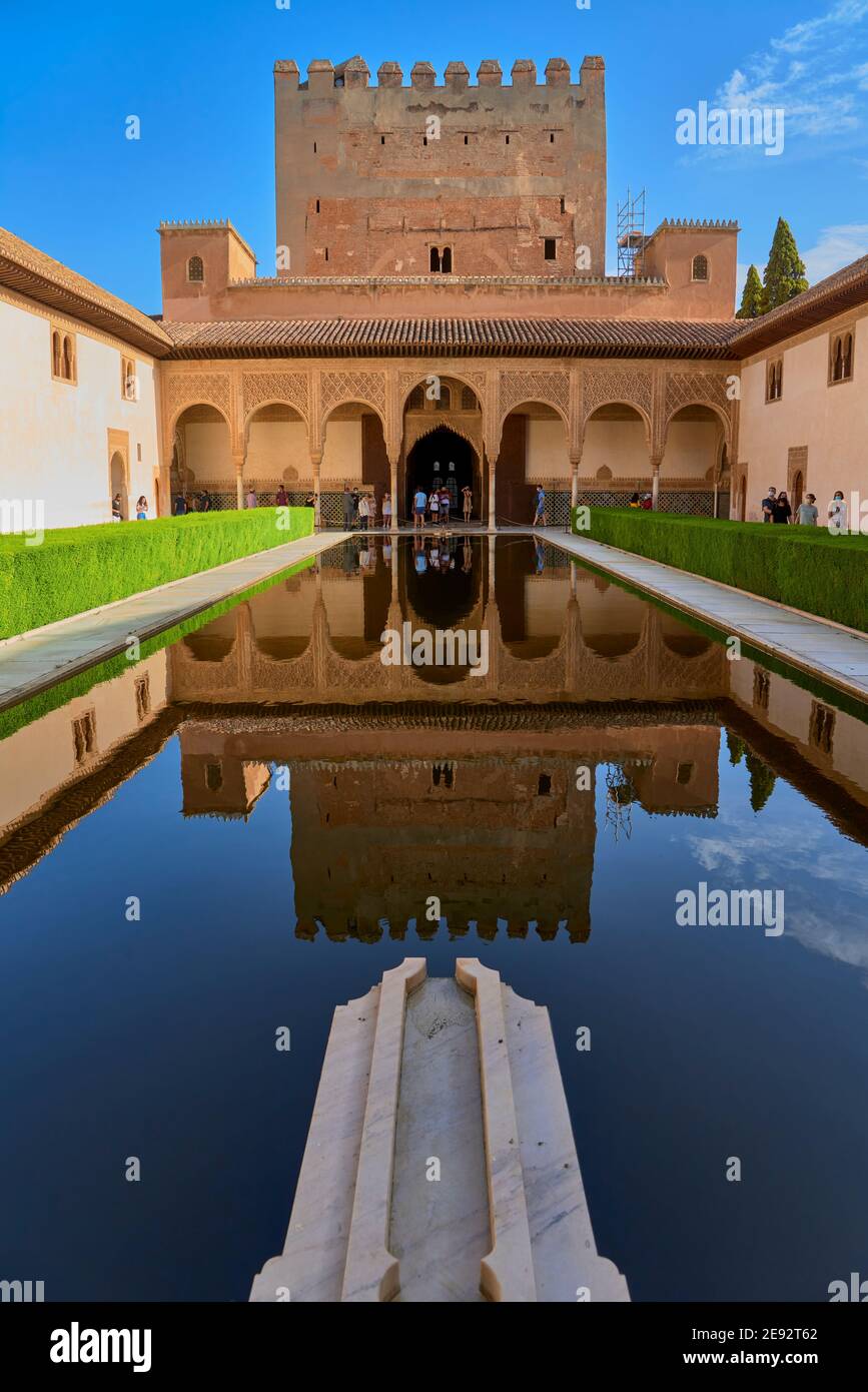 Nazaries Palaces (Palacios Nazaries), Alhambra, Granada, Spain Stock Photo