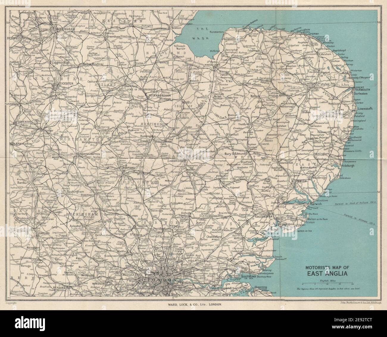 Wall Map Of East Anglia East Anglia Map High Resolution Stock Photography And Images - Alamy