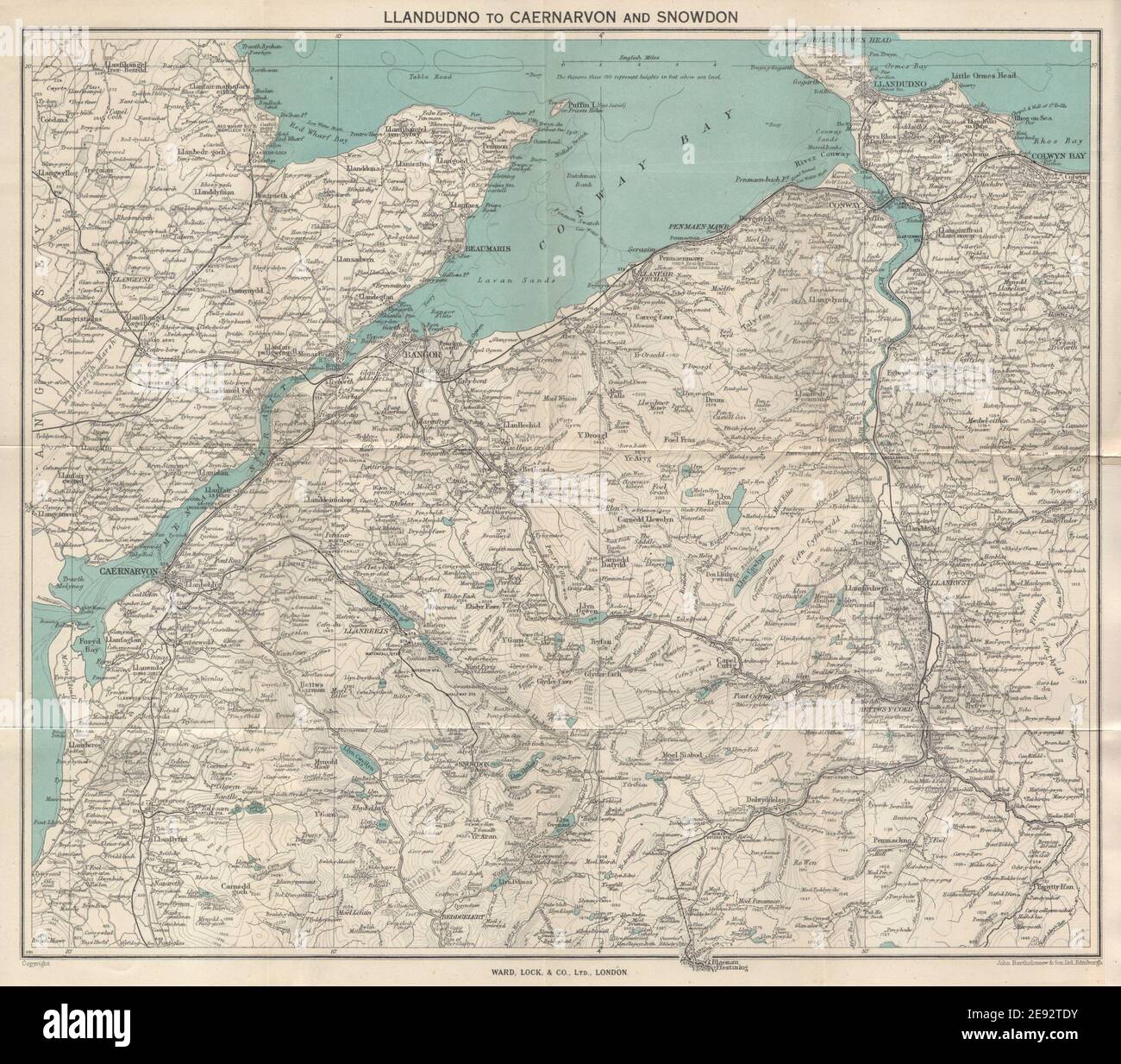 Llandudno map hi-res stock photography and images - Alamy