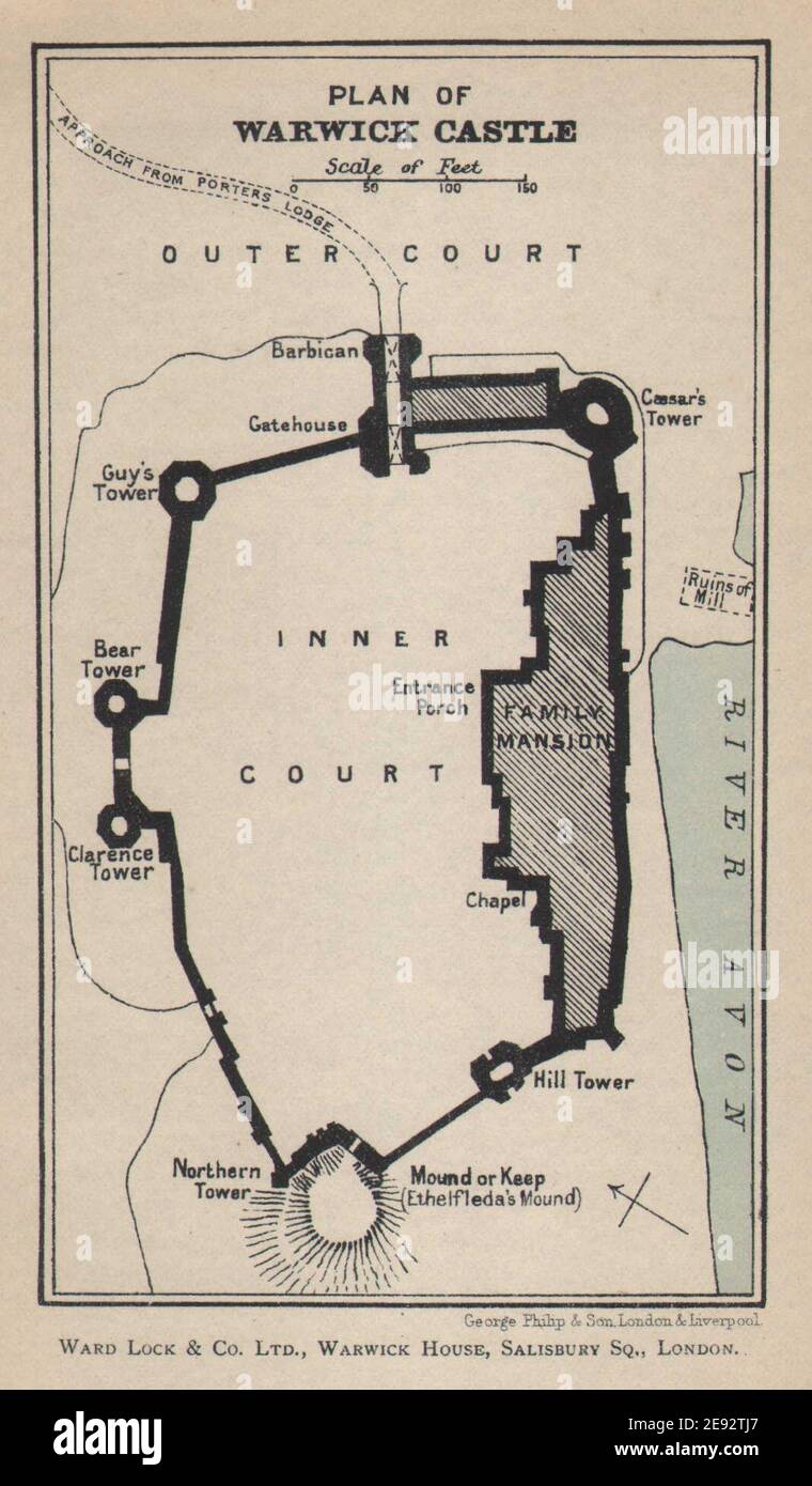 Warwick Castle Map